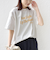 《予約》【SHIPS別注】81BRANCA: 5分袖 ロゴ TEE