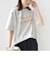 《予約》【SHIPS別注】81BRANCA: 5分袖 ロゴ TEE
