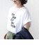 　《一部予約》メルティ コットン プリント ロゴ ショート スリーブ Tシャツ