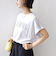 《予約》メルティ コットン プリント ロゴ ショート スリーブ Tシャツ