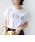 　《一部予約》メルティ コットン プリント ロゴ ショート スリーブ Tシャツ