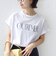 　《一部予約》メルティ コットン プリント ロゴ ショート スリーブ Tシャツ