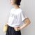 　《一部予約》メルティ コットン プリント ロゴ ショート スリーブ Tシャツ