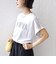 　《一部予約》メルティ コットン プリント ロゴ ショート スリーブ Tシャツ