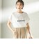 　《一部予約》メルティ コットン プリント ロゴ ショート スリーブ Tシャツ