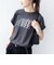 　《一部予約》メルティ コットン プリント ロゴ ショート スリーブ Tシャツ