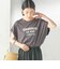 　《一部予約》メルティ コットン プリント ロゴ ショート スリーブ Tシャツ
