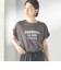 　《一部予約》メルティ コットン プリント ロゴ ショート スリーブ Tシャツ