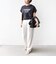 　《一部予約》メルティ コットン プリント ロゴ ショート スリーブ Tシャツ