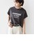 　《一部予約》メルティ コットン プリント ロゴ ショート スリーブ Tシャツ