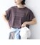 　《一部予約》メルティ コットン プリント ロゴ ショート スリーブ Tシャツ
