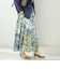 《予約》〈手洗い可能〉DEVEAUX 綿 プリント スカート