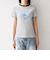 《予約》【SHIPS any別注】PETIT BATEAU: ロゴ プリント コンパクト ボーダー TEE 26SS