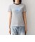 【SHIPS any別注】PETIT BATEAU: ロゴ プリント コンパクト ボーダー TEE 26SS