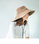 《予約》quaranciel:〈UVカット/接触冷感/撥水加工/手洗い可能〉ワイド ブリム ハット