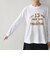 《一部追加・新色予約》【WEB限定】SHIPS Colors:〈洗濯機可能〉フロッキー ロゴ TEE（ロンT）◆