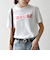 《予約》TRICOMER:〈洗濯機可能〉フレンチ ロゴ プリント TEE