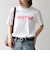 《予約》TRICOMER:〈洗濯機可能〉フレンチ ロゴ プリント TEE