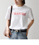 《予約》TRICOMER:〈洗濯機可能〉フレンチ ロゴ プリント TEE