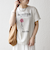 《予約》TRICOMER:〈洗濯機可能〉フレンチ ロゴ プリント TEE
