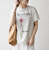 《予約》TRICOMER:〈洗濯機可能〉フレンチ ロゴ プリント TEE
