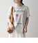 《予約》TRICOMER:〈洗濯機可能〉フレンチ ロゴ プリント TEE