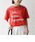 《予約》TRICOMER:〈洗濯機可能〉フレンチ ロゴ プリント TEE