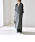 《予約》quaranciel:〈洗濯機可能〉Vネック スキッパー ロング シャツ ワンピース