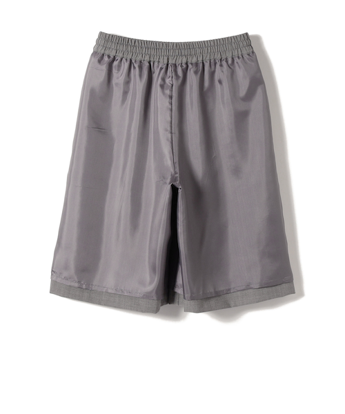 SHIPS Primary Navy Label:イージー ハーフ パンツ（グレー