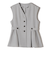 SHIPS Colors:〈手洗い可能〉ドライ メランジ ペプラム ベスト