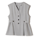 SHIPS Colors:〈手洗い可能〉ドライ メランジ ペプラム ベスト