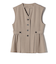 SHIPS Colors:〈手洗い可能〉ドライ メランジ ペプラム ベスト