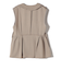 SHIPS Colors:〈手洗い可能〉ドライ メランジ ペプラム ベスト