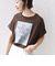 《予約》【WEB限定】オーガニック コットン ロゴ フレンチスリーブ TEE