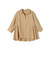 《予約》〈手洗い可能〉ポリエステル コットン ギャザー 切替 羽織 シャツ