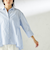 《予約》〈手洗い可能〉ポリエステル コットン ギャザー 切替 羽織 シャツ