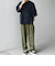 SHIPS any:〈洗濯機可能〉FUTURE LINEN CANVAS リネンライク セミワイド パンツ◆