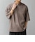 SHIPS any:〈UVカット〉FUTURE LINEN CANVAS リネンライク スキッパー プルオーバーシャツ◇