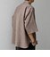 SHIPS any:〈UVカット〉FUTURE LINEN CANVAS リネンライク スキッパー プルオーバーシャツ◇
