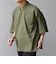 SHIPS any:〈UVカット〉FUTURE LINEN CANVAS リネンライク スキッパー プルオーバーシャツ◇