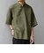 SHIPS any:〈UVカット〉FUTURE LINEN CANVAS リネンライク スキッパー プルオーバーシャツ◇