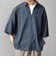 SHIPS any:〈UVカット〉FUTURE LINEN CANVAS リネンライク スキッパー プルオーバーシャツ◇