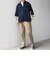 SHIPS any:〈UVカット〉FUTURE LINEN CANVAS リネンライク スキッパー プルオーバーシャツ◇