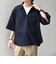 SHIPS any:〈UVカット〉FUTURE LINEN CANVAS リネンライク スキッパー プルオーバーシャツ◇