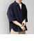 SHIPS any:〈UVカット〉FUTURE LINEN CANVAS リネンライク スキッパー プルオーバーシャツ◇