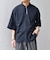 SHIPS any:〈UVカット〉FUTURE LINEN CANVAS リネンライク スキッパー プルオーバーシャツ◇