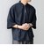 SHIPS any:〈UVカット〉FUTURE LINEN CANVAS リネンライク スキッパー プルオーバーシャツ◇