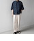 SHIPS any:〈UVカット〉FUTURE LINEN CANVAS リネンライク スキッパー プルオーバーシャツ◇