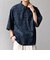 SHIPS any:〈UVカット〉FUTURE LINEN CANVAS リネンライク スキッパー プルオーバーシャツ◇