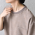 SHIPS any:〈洗濯機可能〉FUTURE LINEN CANVAS リネンライク デザイン リブ ポケット Tシャツ◆